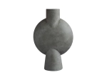 Sphere Vase Bubl Hexa Dark Grey - wazon