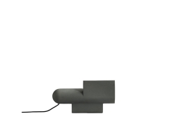 Brutalist, Concrete - Grey - lampa stołowa
