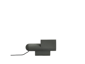 Brutalist, Concrete - Grey - lampa stołowa