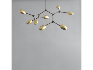 Drop Chandelier Brass Mini -  żyrandol