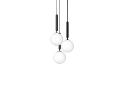 Miira 3 Rock Grey/Opal - lampa wisząca