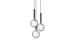 Miira 3 Rock Grey/Optic Clear - lampa wisząca