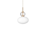 Rizzatto 32 Satin Brass/Opal - lampa wisząca