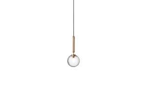 Miira 1 Brass/Optic Clear - lampa wisząca