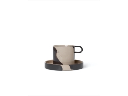 Inlay Cup with Saucer - zestaw 2 filiżanek z podstawkami