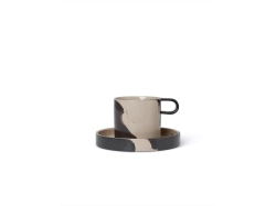 Inlay Cup with Saucer - zestaw 2 filiżanek z podstawkami