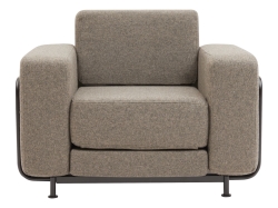 Silver Chair/Single Bed - fotel