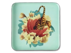 Square Trinket Tray Tiger Flower - taca
