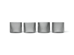 Ripple Low Glasses - szklanki, set 4 szt.