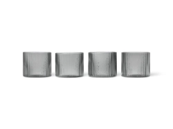 Ripple Low Glasses - szklanki, set 4 szt.