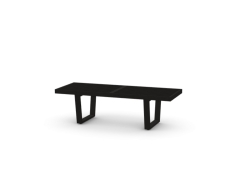 Nelson Bench - Black ash - ławka