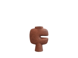 Tribal Vase, Medio Terracotta - wazon