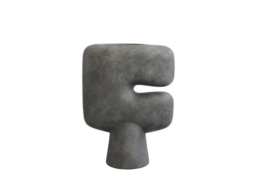 214005 - Tribal Vase, Big - Dark Grey - 1.jpg