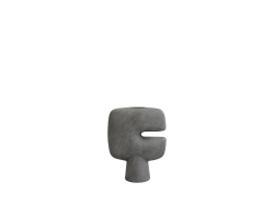 Tribal Vase, Mini Dark Grey - wazon