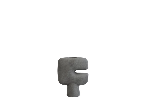 214001 - Tribal Vase, Mini - Dark Grey - 1 - White Packshot.jpg