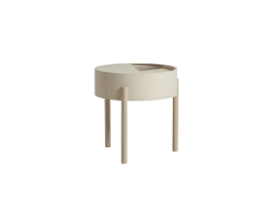 Arc Side Table 42 - White Pigmented Ash - stolik
