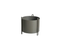 150200_WOUD_Pidestall planter_small_taupe_1_exposed.jpg