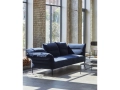 Pandarine 3 Seater w reclining armrest Lola navy uph legs_Rebar Coffee Table marble top soft black frame.jpg