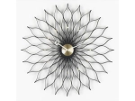 Sunflower Clock Black - zegar ścienny