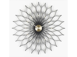 Sunflower Clock Black - zegar ścienny