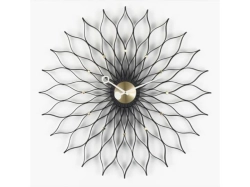Sunflower Clock Black - zegar ścienny