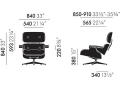 Eames Lounge Chair & Ottoman wymiary