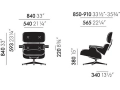 Eames Lounge Chair & Ottoman wymiary