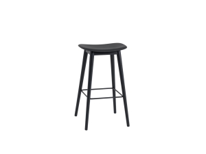 Fiber Stool Wood Base - hocker