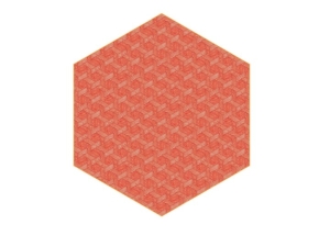 Hexagon Red by Studio Job - dywan