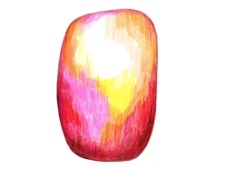 Scribble Red/Yellow by Front - dywan