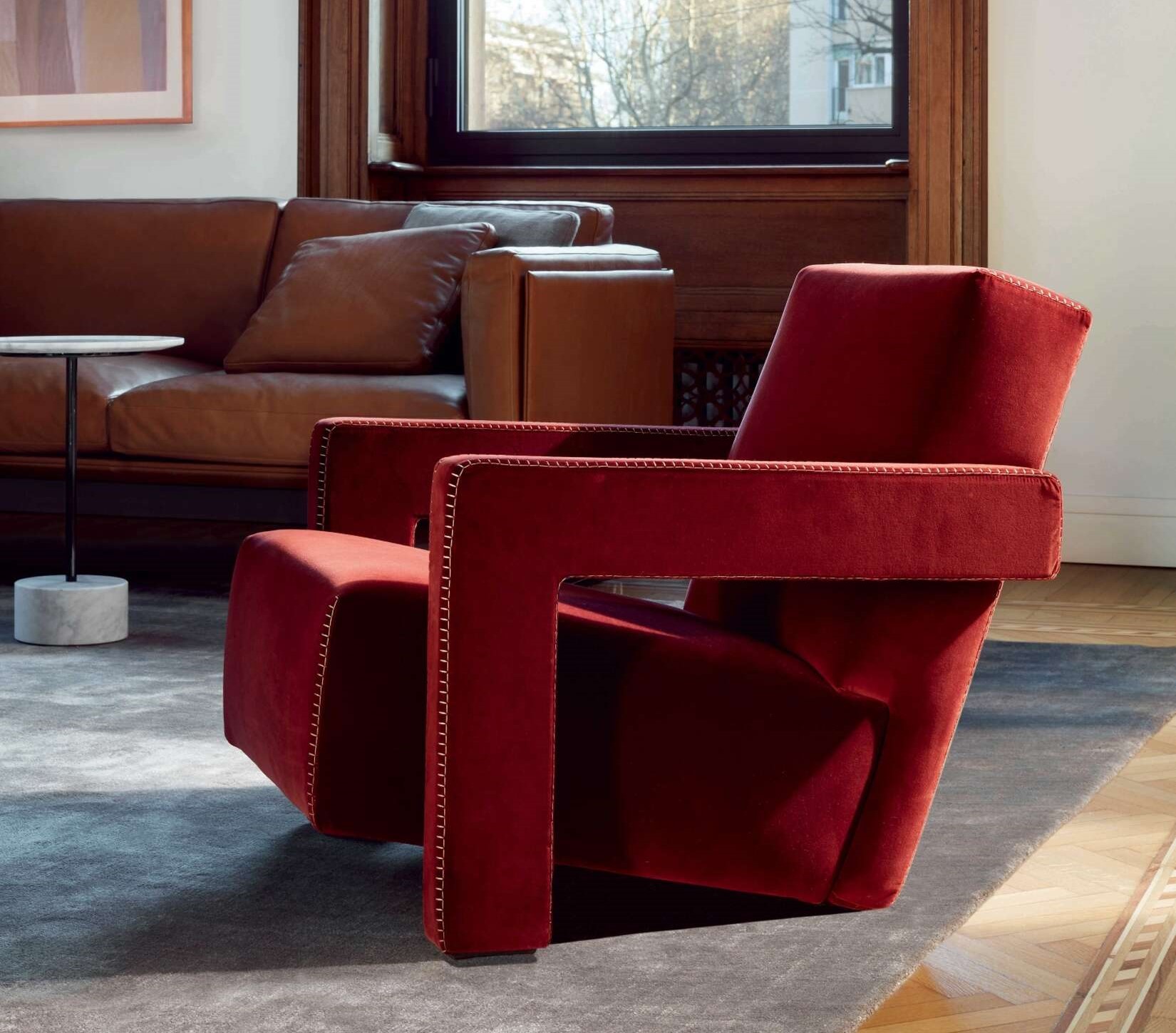 Fotel Utrecht Cassina czerwony